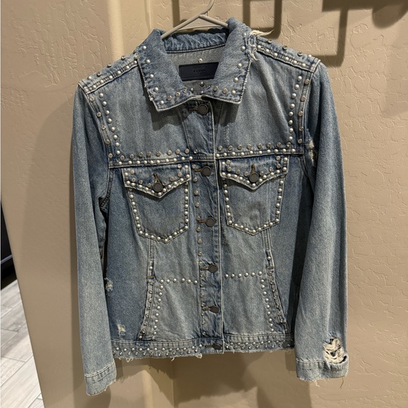 BlankNYC Distressed Denim Jacket - Picture 1 of 11